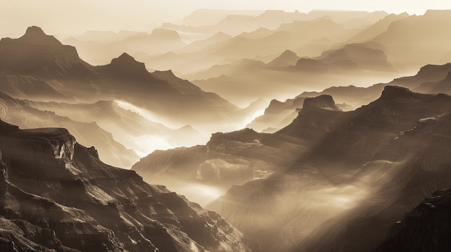 Misty Mountain Landscape