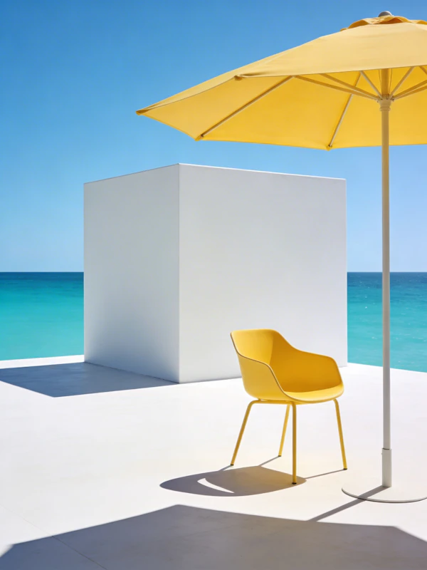Minimalist Terrace Scene