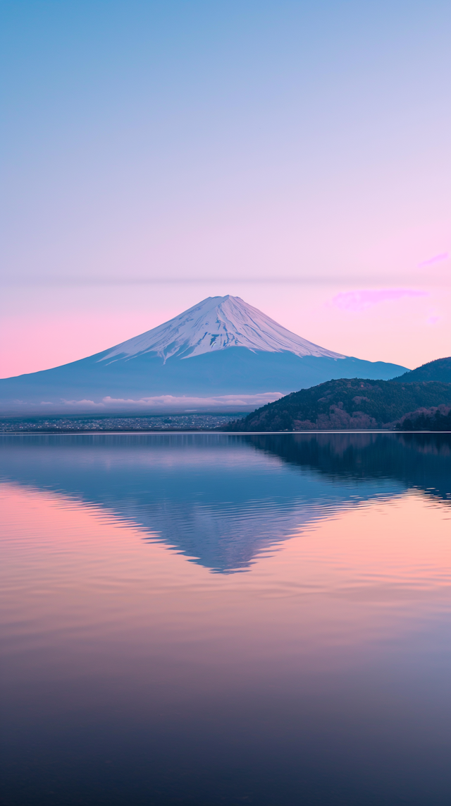 Serene Mount Fuji at Twilight