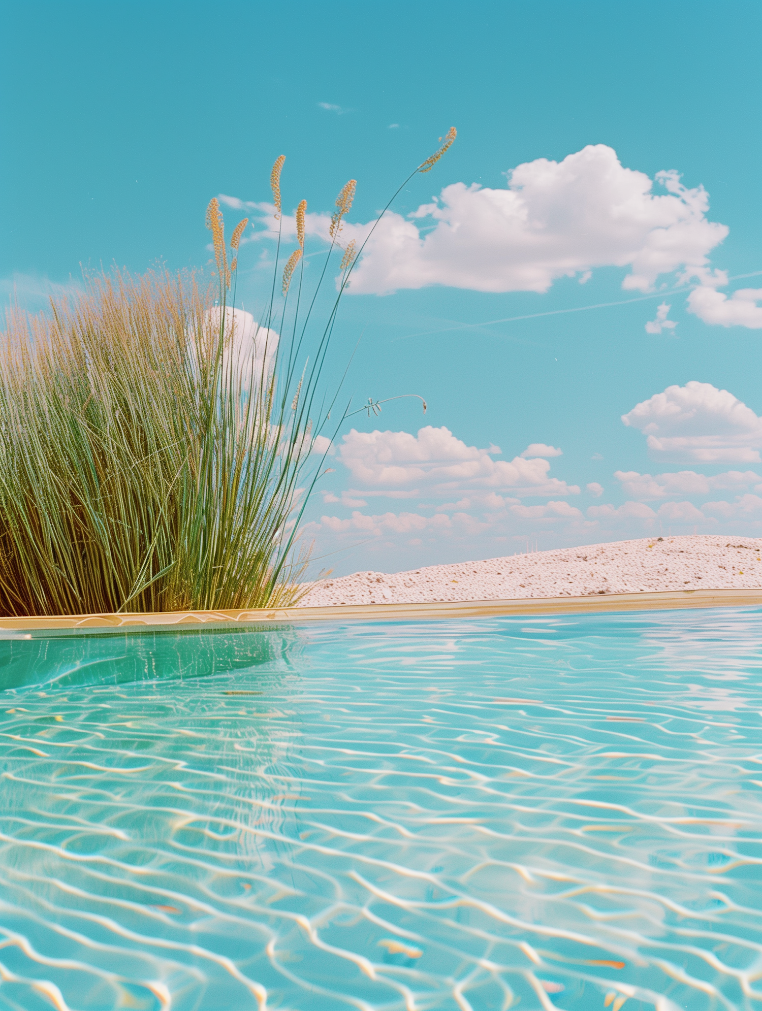 Tranquil Poolside Nature