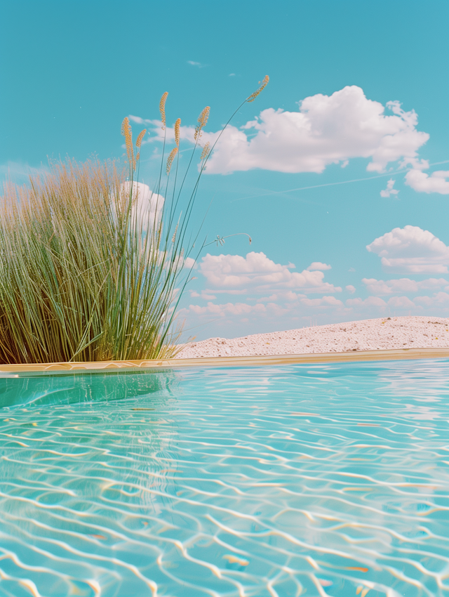 Tranquil Poolside Nature