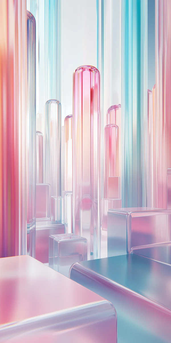 Futuristic Glass Cityscape