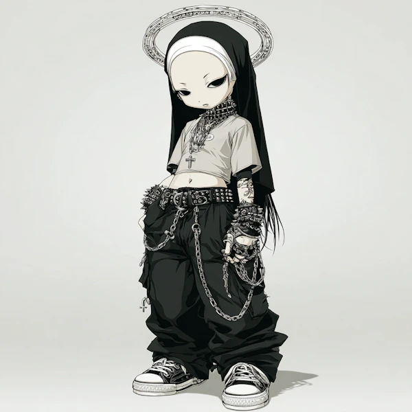 Gothic Nun Character