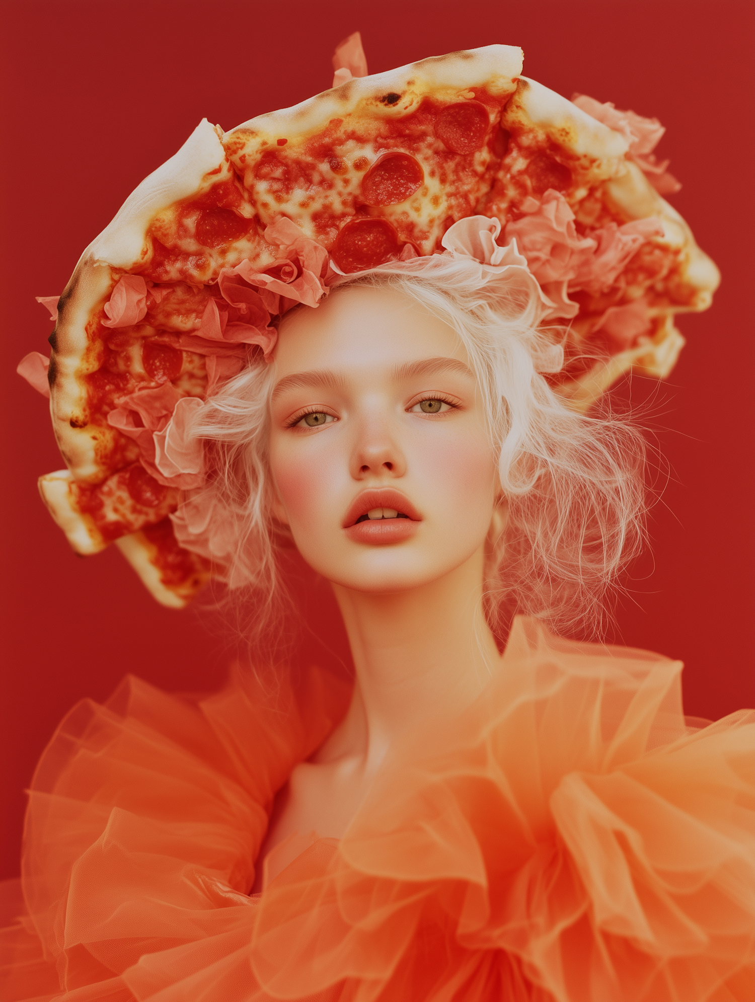 Surreal Pizza Portrait