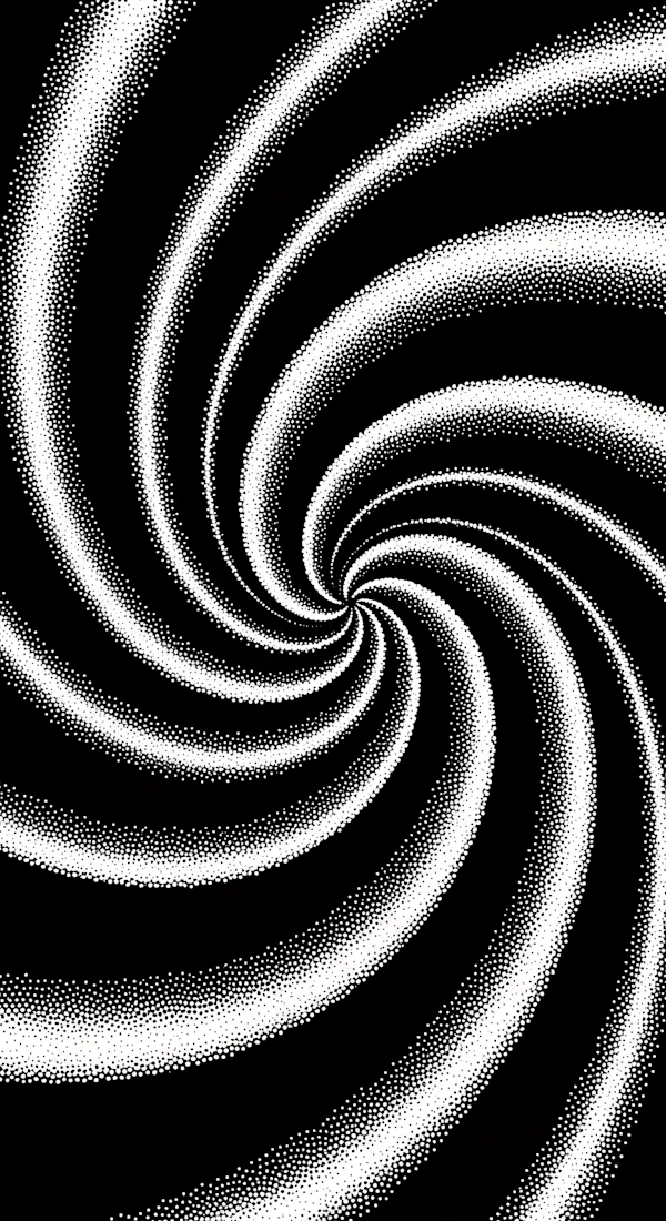 Swirling Dotted Design