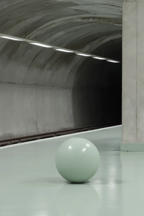 Minimalist Subway Scene