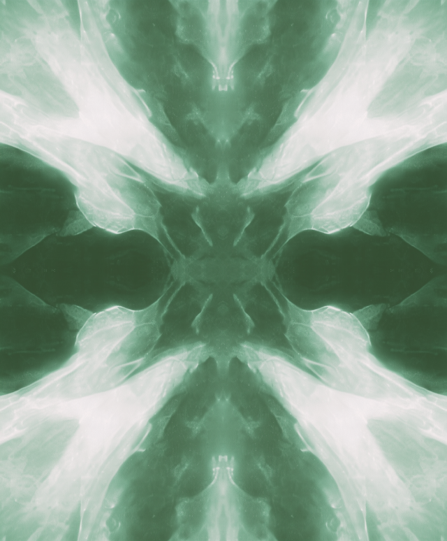 Abstract Green Kaleidoscope