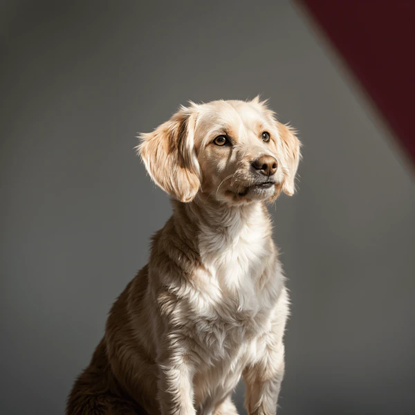 Golden Dog Portrait