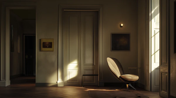 Serene Interior Hallway