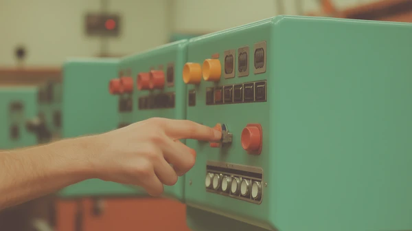 Hand Interacting with Control Panel