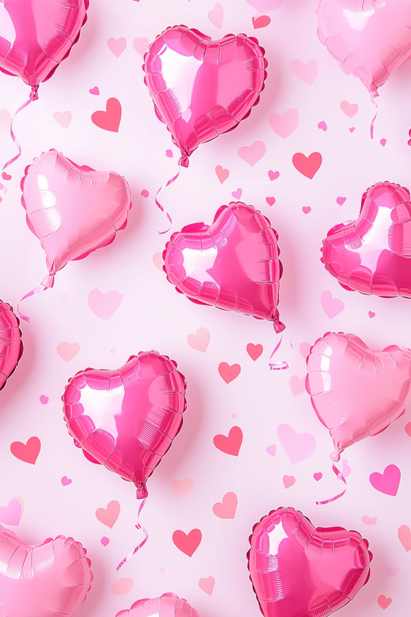 Heart Balloons Display