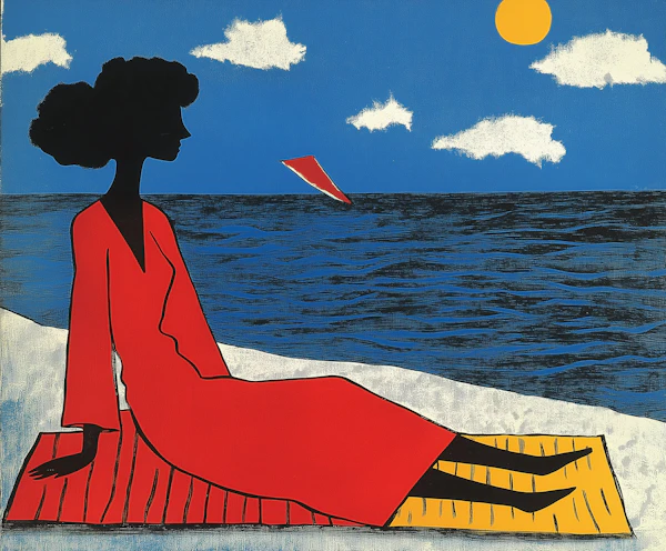 Woman by the Sea Artwork