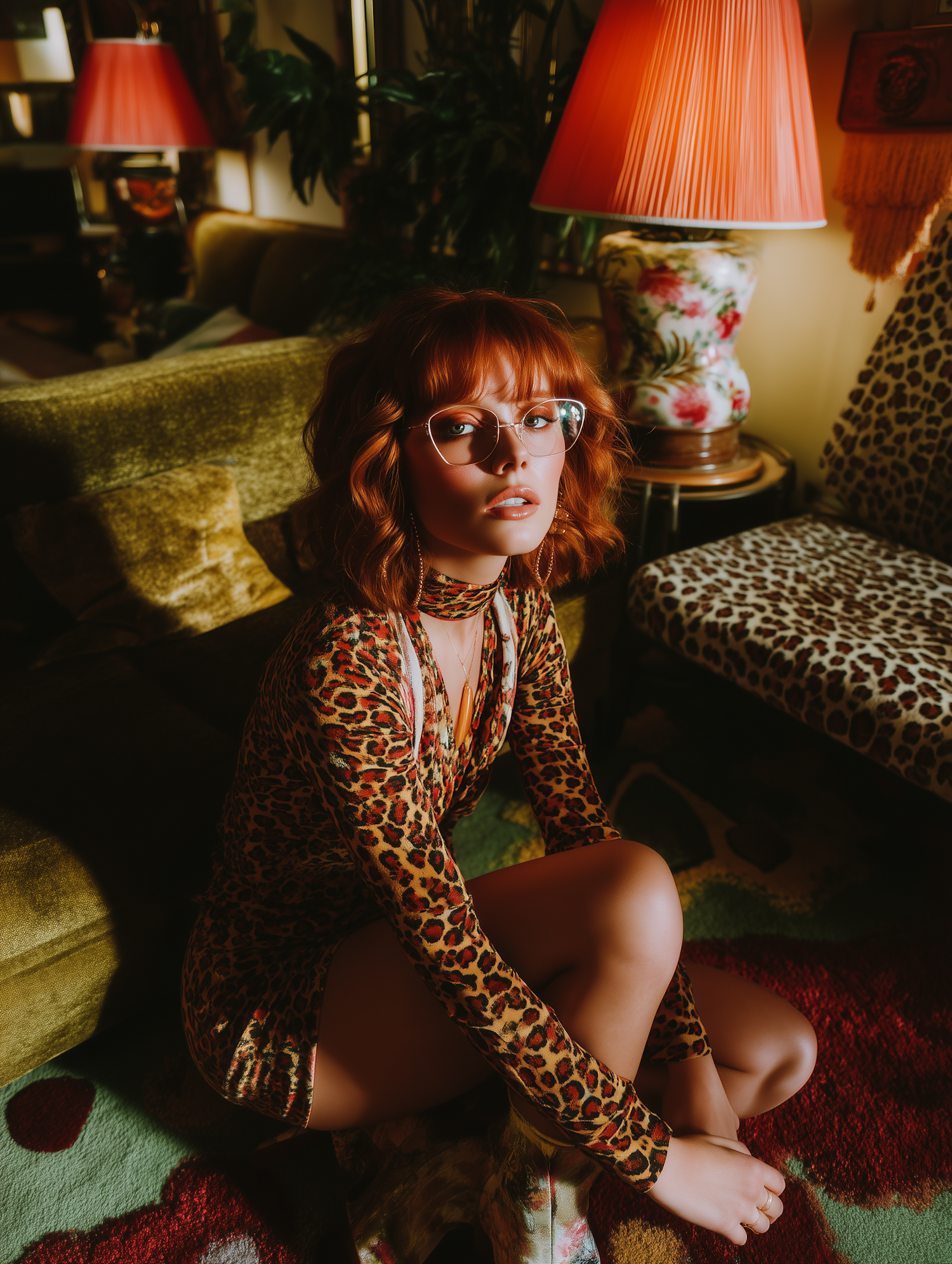 Retro Living Room Portrait