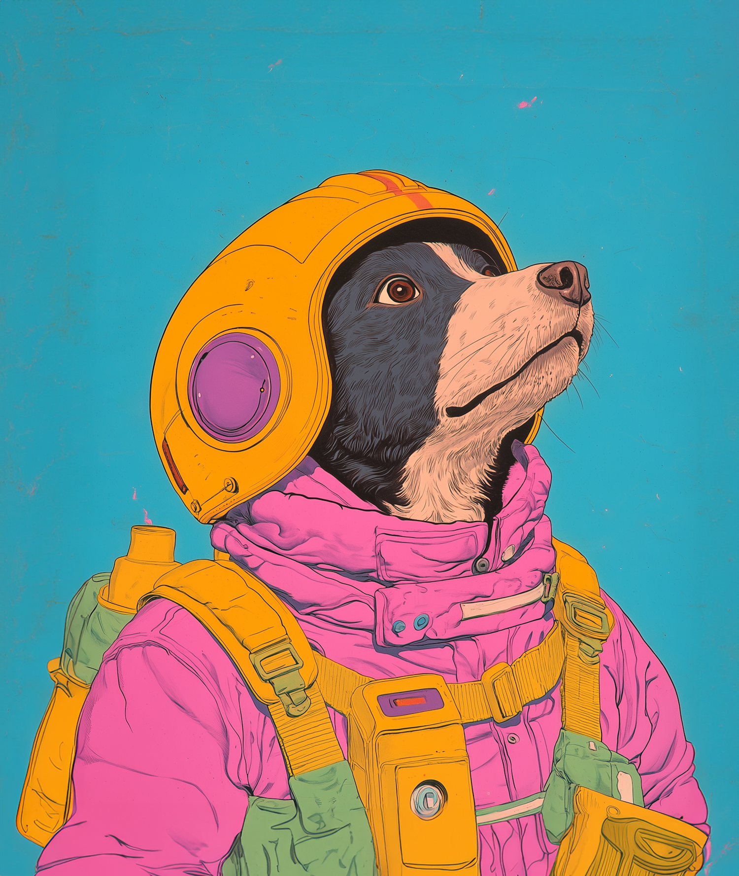 Dog in Astronaut Suit