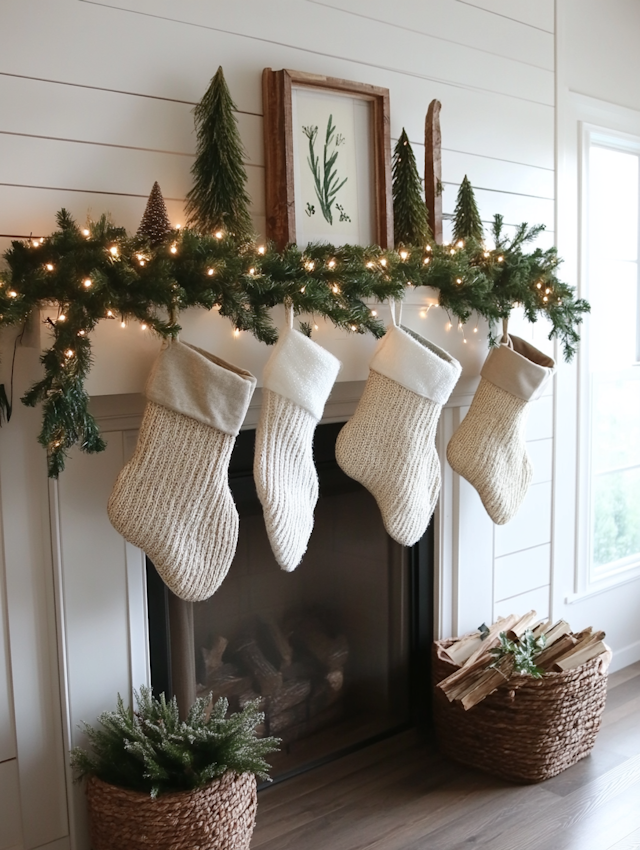 Cozy Holiday Mantel