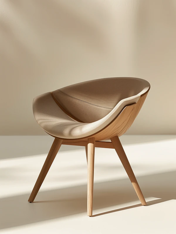 Minimalist Beige Chair