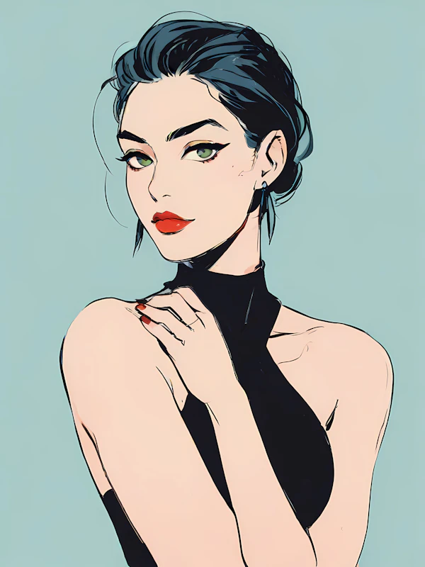 Stylized Woman Illustration