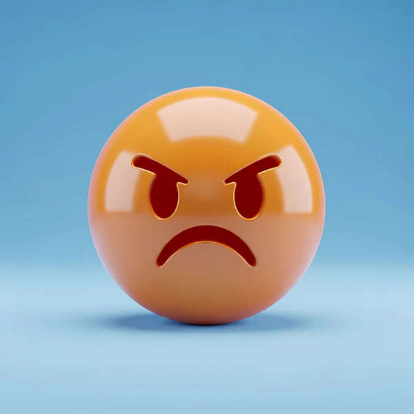 Angry Orange Emoji