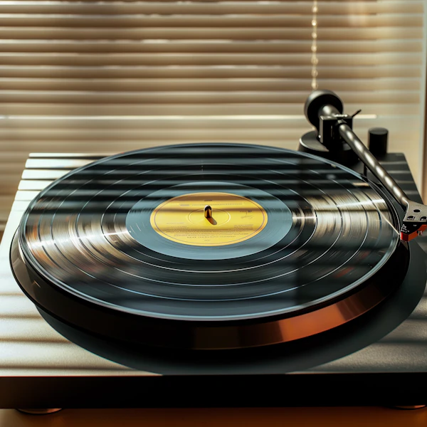 Vinyl Record on Turntable