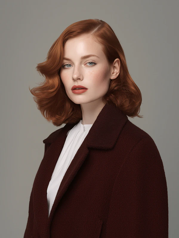 Elegant Redhead Portrait