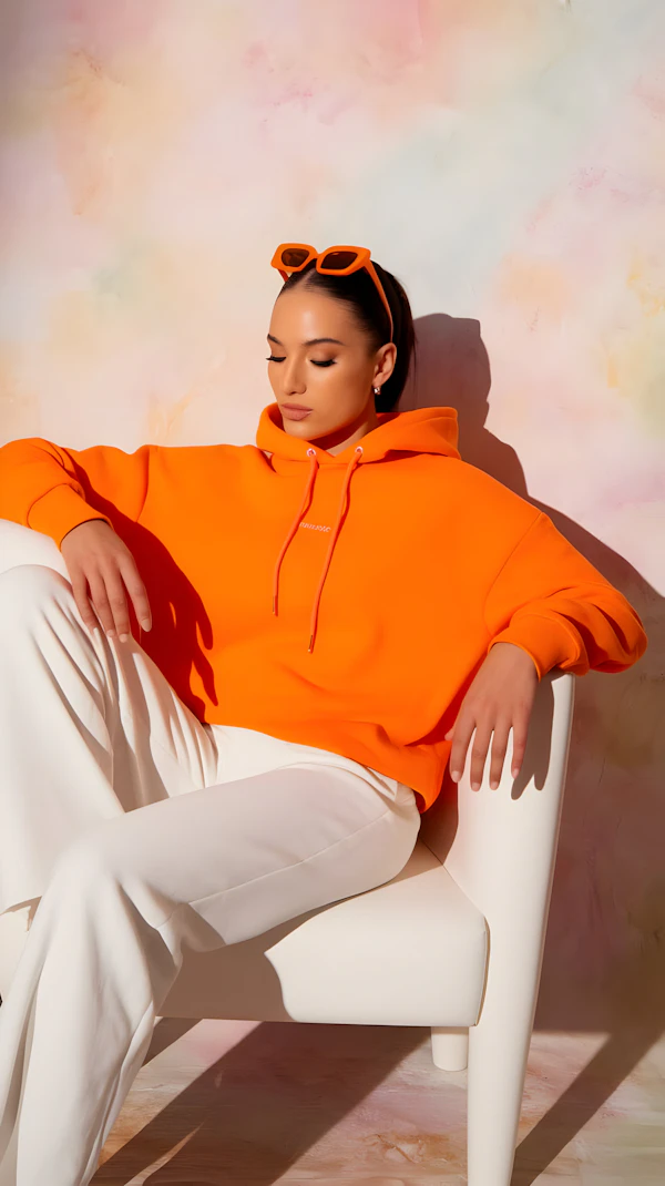 Stylish Woman in Orange