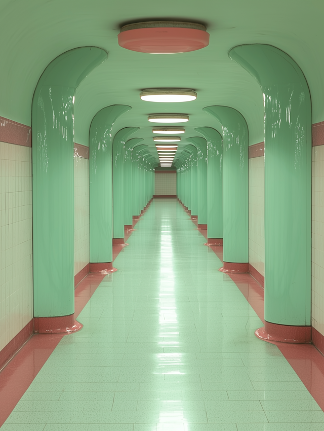 Retro-Futuristic Corridor