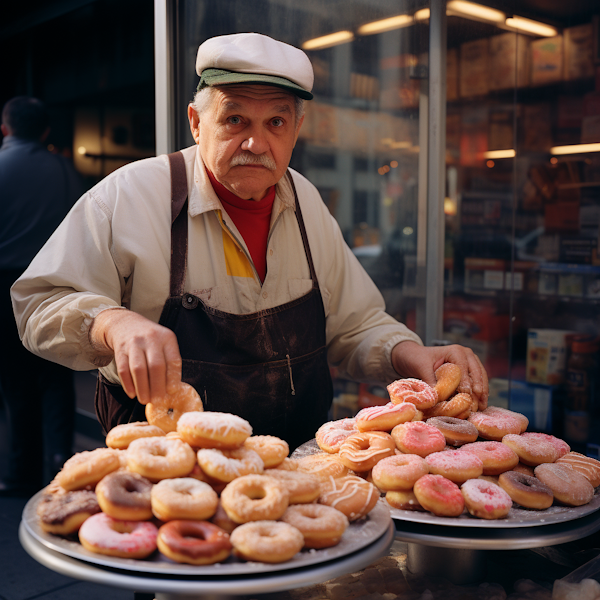 The Earnest Baker's Doughnut Display