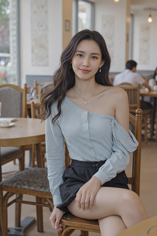 Woman in Cafe