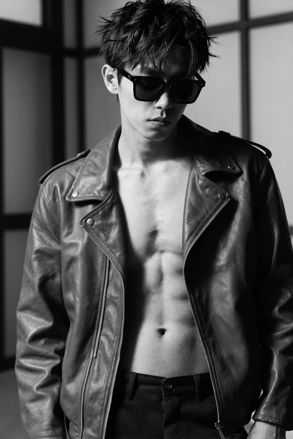 Edgy Monochrome Portrait