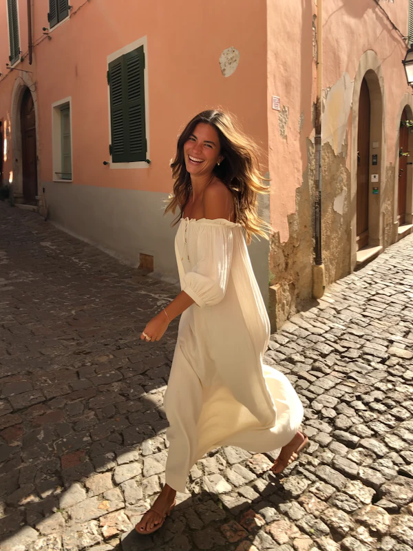Woman in Sunny Town