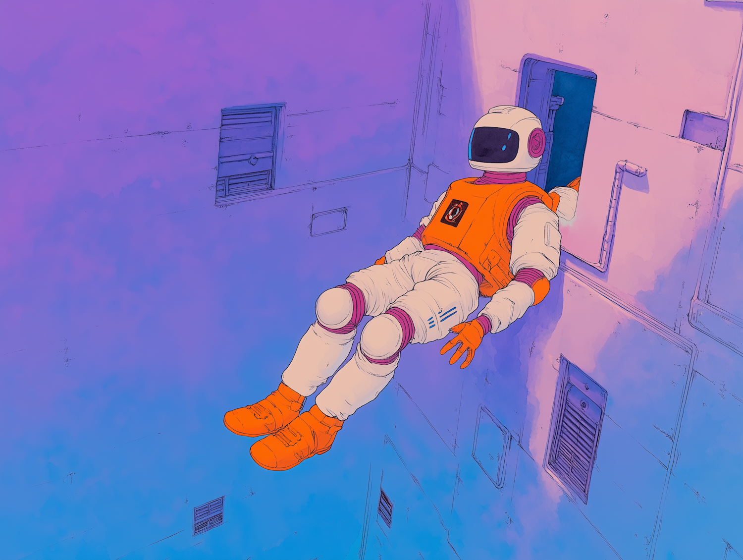 Astronaut in Zero-Gravity