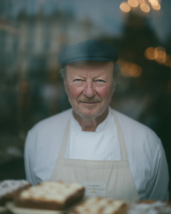 Baker in Cozy Bakery