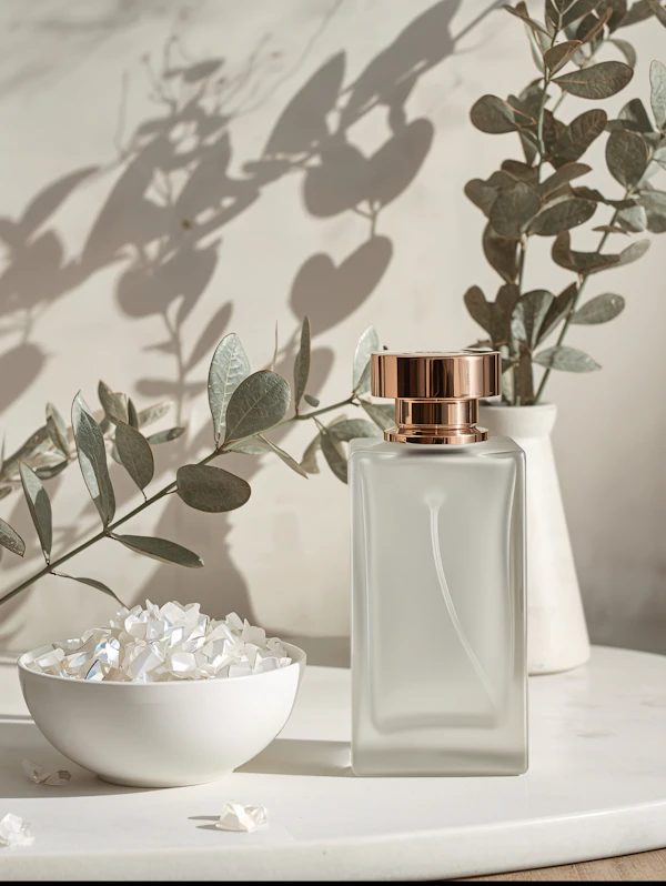 Minimalist Perfume Setup