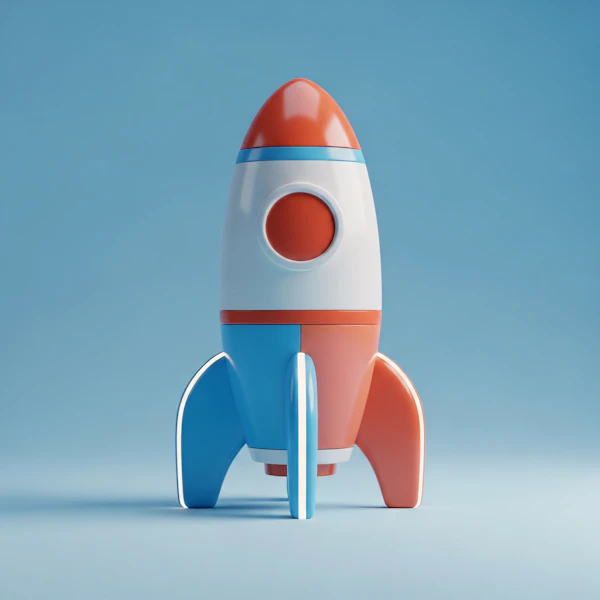 Colorful Toy Rocket