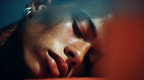 Serene Freckled Man