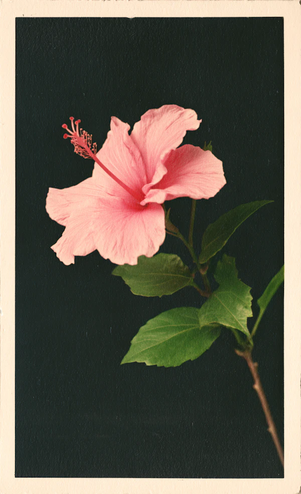 Pink Hibiscus Close-Up