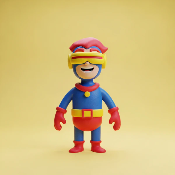 Superhero Cartoon Character