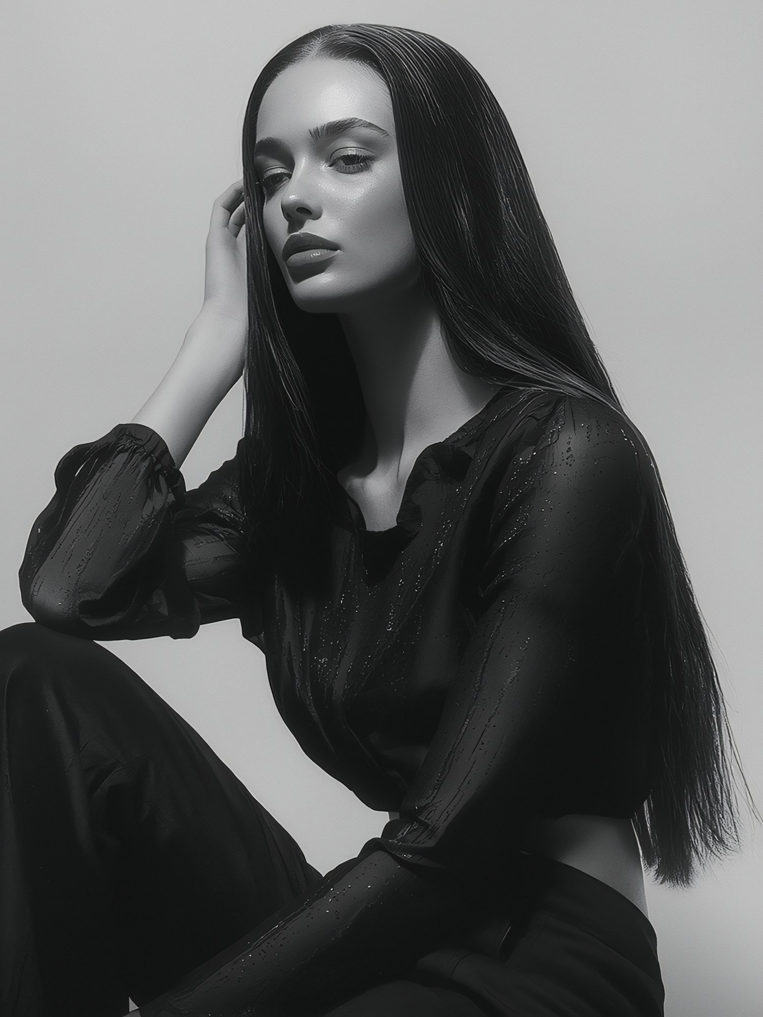 Elegant Monochrome Portrait