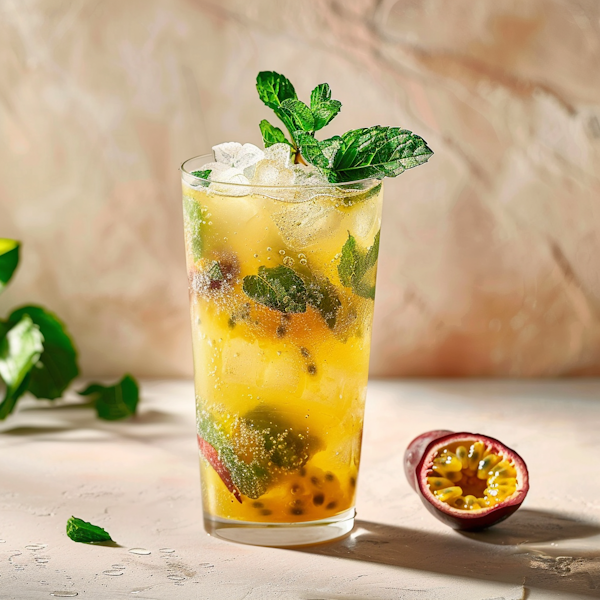 Refreshing Passion Fruit Cocktail