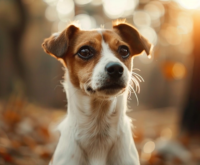 Golden Hour Terrier Portrait