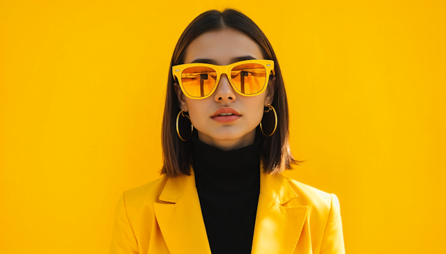 Woman in Yellow Blazer