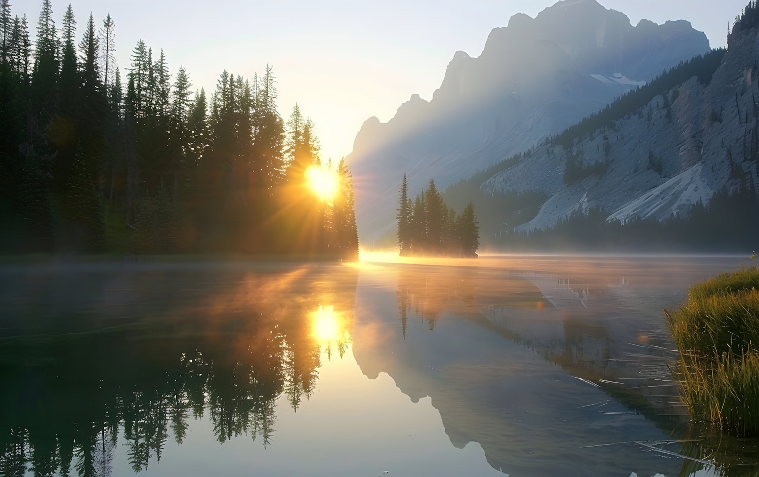 Serene Sunrise Landscape