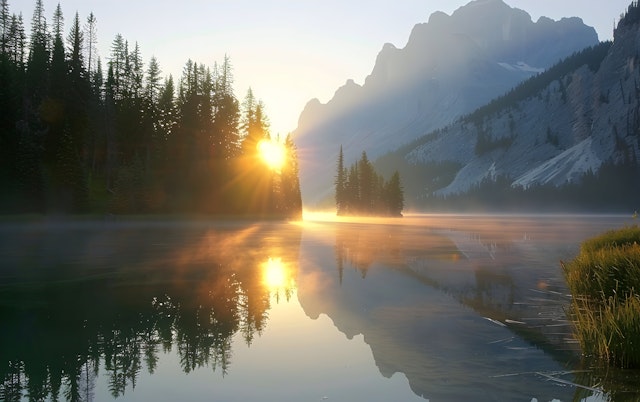 Serene Sunrise Landscape