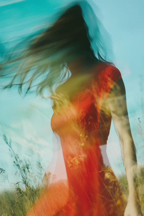 Woman in Red Dress