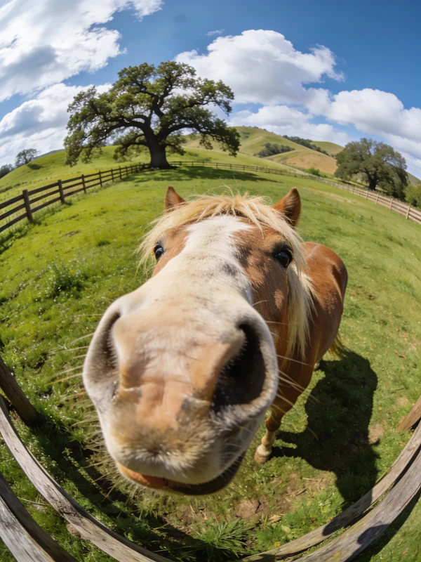 Curious Horse Close-Up