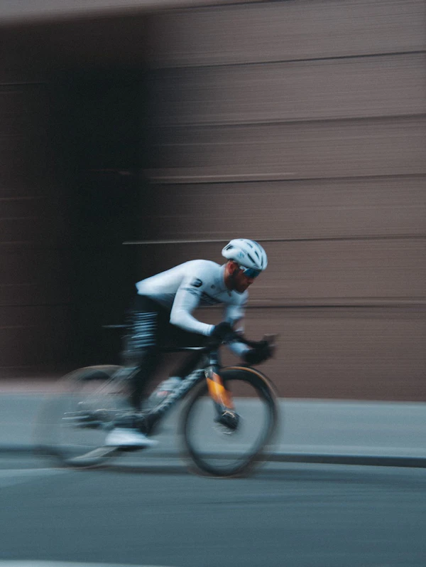 Cyclist in Motion