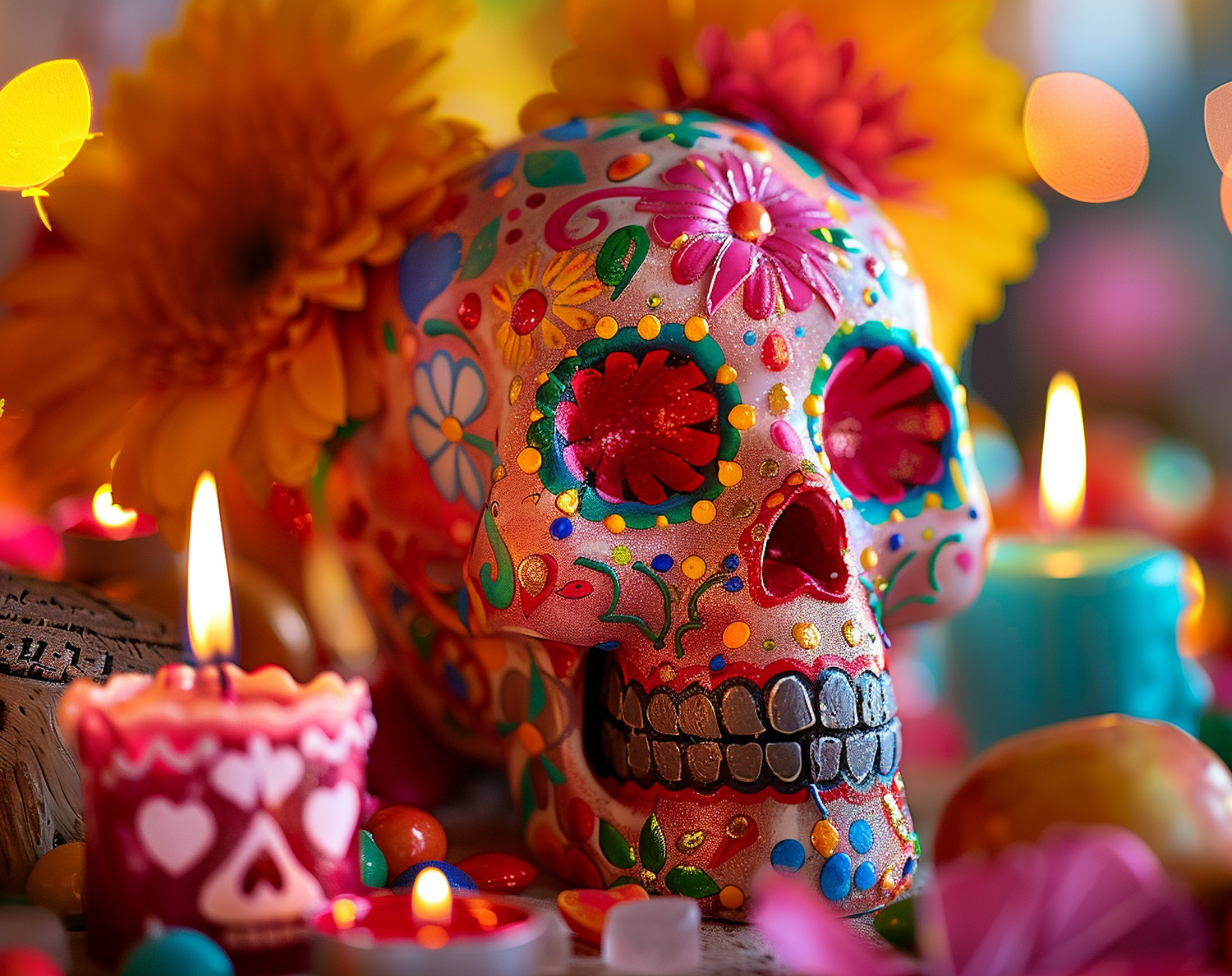 Day of the Dead Skull Centerpiece