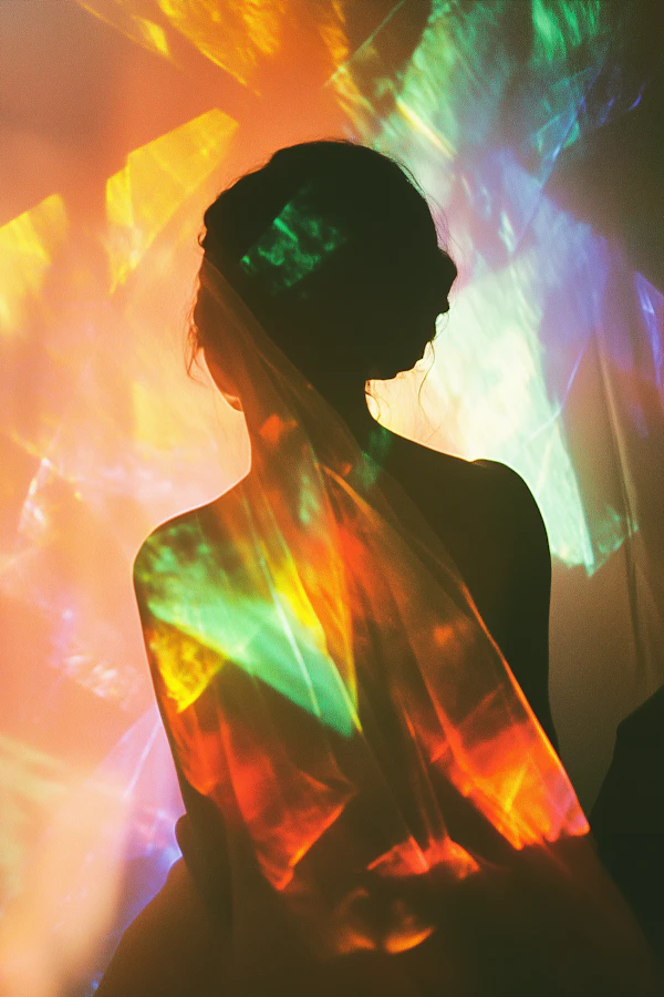 Silhouette in Vibrant Colors