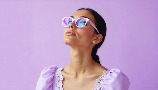 Serene Woman in Lavender