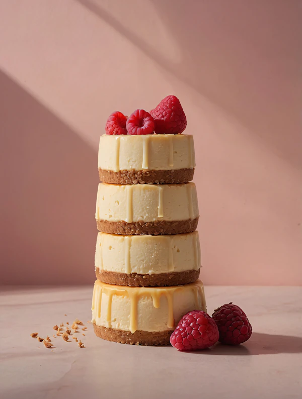 Mini Cheesecake Stack
